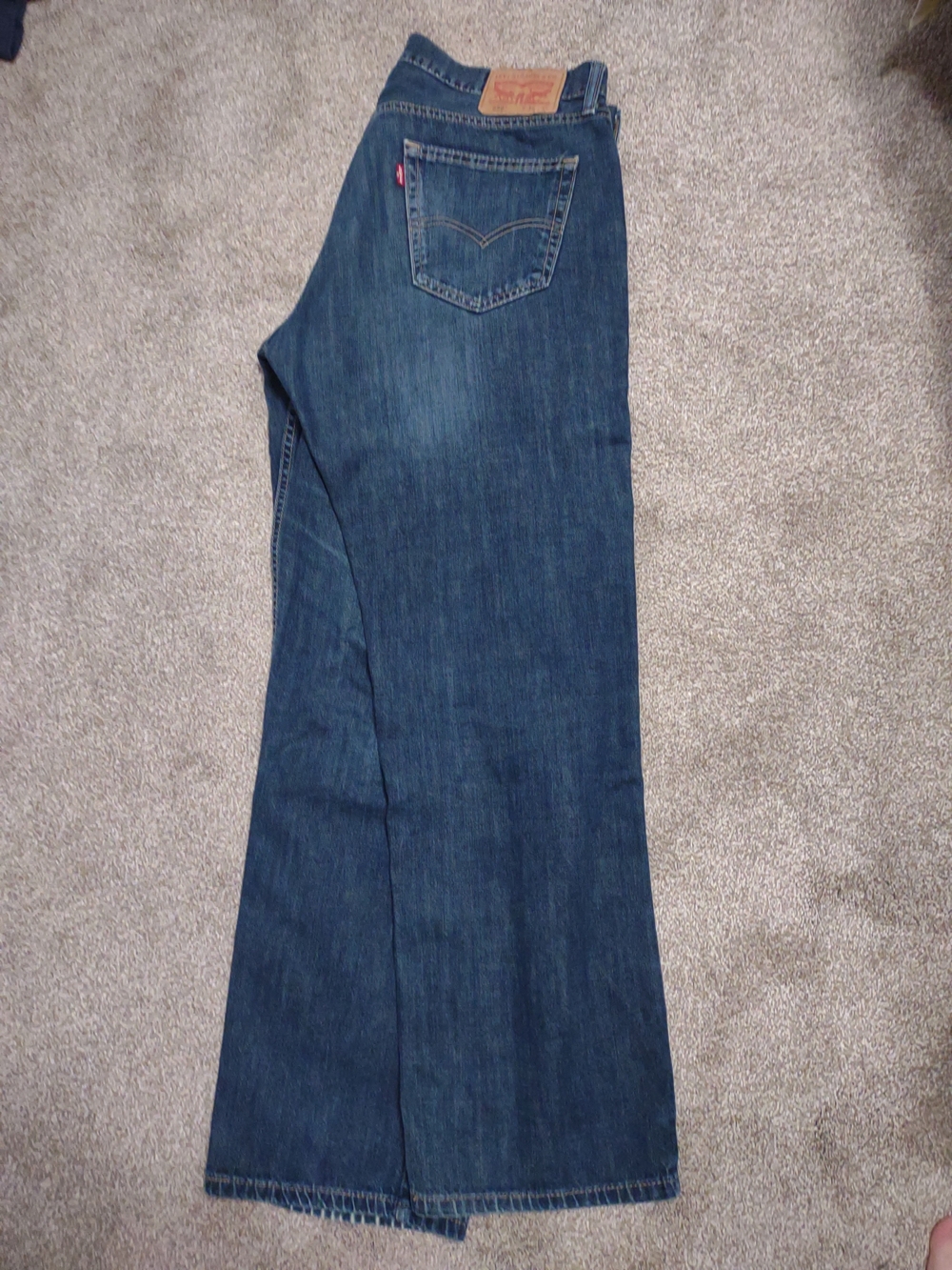 Levi's 559 Dark Blue Straight-Leg Jeans 36 32